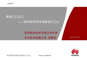 Huawei technologies co., ltd.