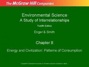 Environmental Science A Study of Interrelationships Twelfth Edition