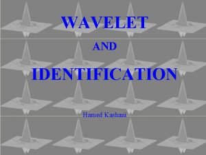 WAVELET AND IDENTIFICATION Hamed Kashani Fourier Analysis Base