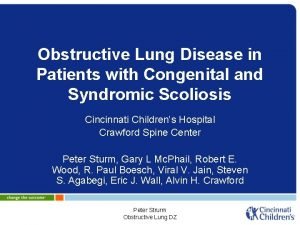 Obstructive Lung Disease in Patients with Congenital and