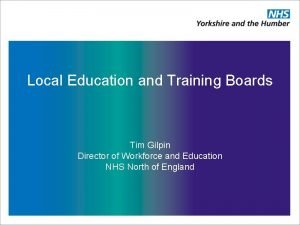 Local education and training boards