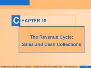 Is not a basic activity of the revenue cycle