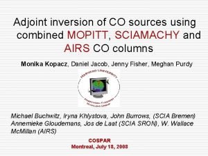 Adjoint inversion of CO sources using combined MOPITT