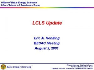 Office of basic energy sciences