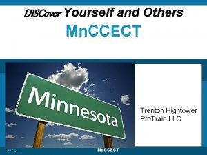 DISCover Yourself and Others Mn CCECT Trenton Hightower