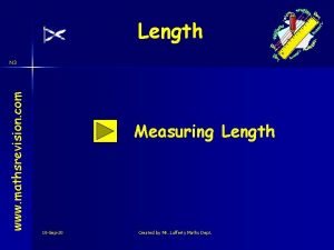 Length www mathsrevision com N 3 Measuring Length