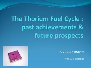 Thorium reserves in world