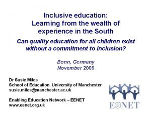 Inclusive education definition