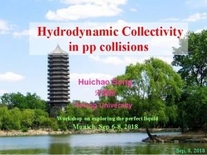 Hydrodynamic Collectivity in pp collisions Huichao Song Peking