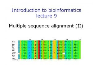 Praline protein alignment