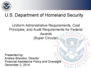 Department of homeland security uniforms