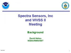 Spectrasensors,spectrum sensor