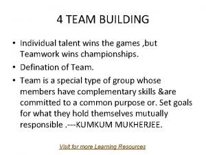 Difference between a team and a group
