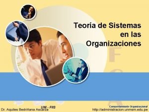 Teora de Sistemas en las Organizaciones UNI FIIS