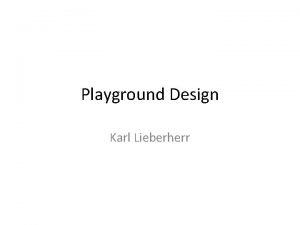 Playground design software