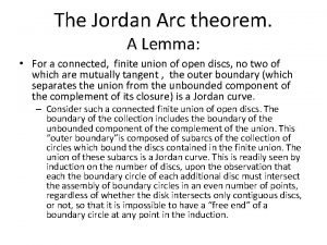 What is jordan arc