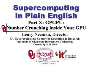 Supercomputer example