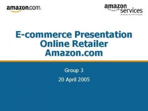 Ecommerce presentation