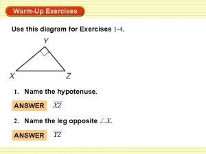 In exercises 1-4 use the diagram