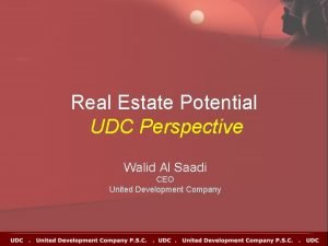 Udc real estate Udc real estate