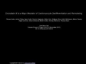 Oncostatin M Is a Major Mediator of Cardiomyocyte