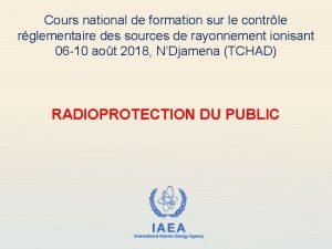 Cours national de formation sur le contrle rglementaire