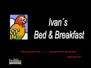 B&b transcripts