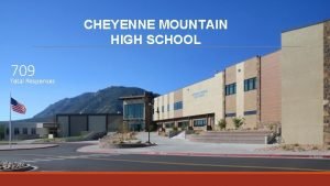 CHEYENNE MOUNTAIN HIGH SCHOOL 709 Total Responses Q