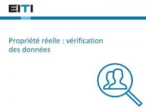 Proprit relle vrification des donnes Comment pouvezvous savoir