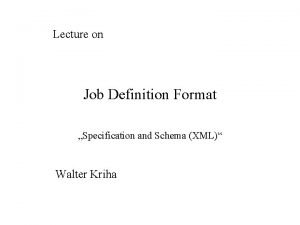 Jdf job definition format