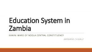 Ndola central constituency wards