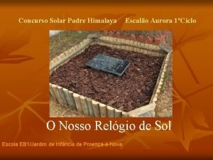 Concurso Solar Padre Himalaya Escalo Aurora 1Ciclo O