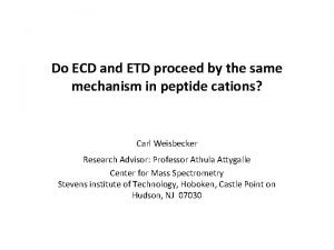 Do ECD and ETD proceed by the same