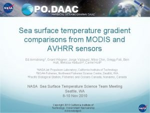 Sea surface temperature gradient comparisons from MODIS and