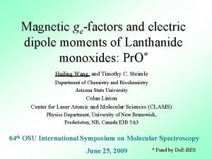 Magnetic gefactors and electric dipole moments of Lanthanide