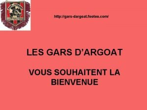 http garsdargoat footeo com LES GARS DARGOAT VOUS