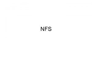 Sun nfs architecture Sun nfs architecture