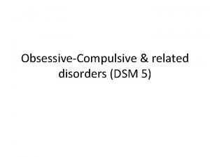 Ocd 2 minggu