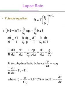 Lapse rate calculator