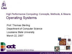 High performance operating system