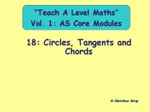 Teach A Level Maths Vol 1 AS Core