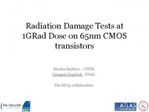 Radiation Damage Tests at 1 GRad Dose on