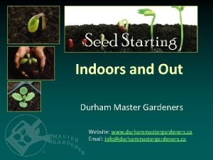 Durham master gardeners