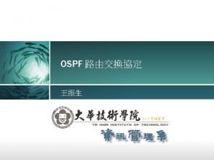 Ospf overview