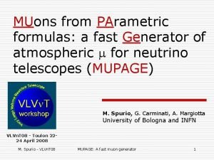 Muon generator