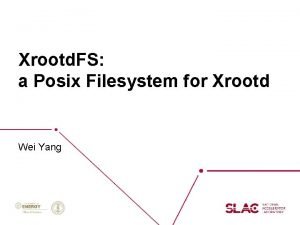Posix filesystem Posix filesystem