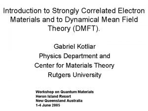 Introduction to Strongly Correlated Electron Materials and to