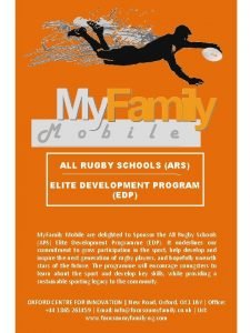 Elite development program