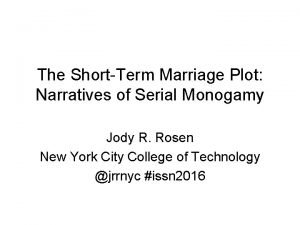 Serial monogamy marriage