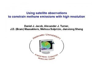 Using satellite observations to constrain methane emissions with